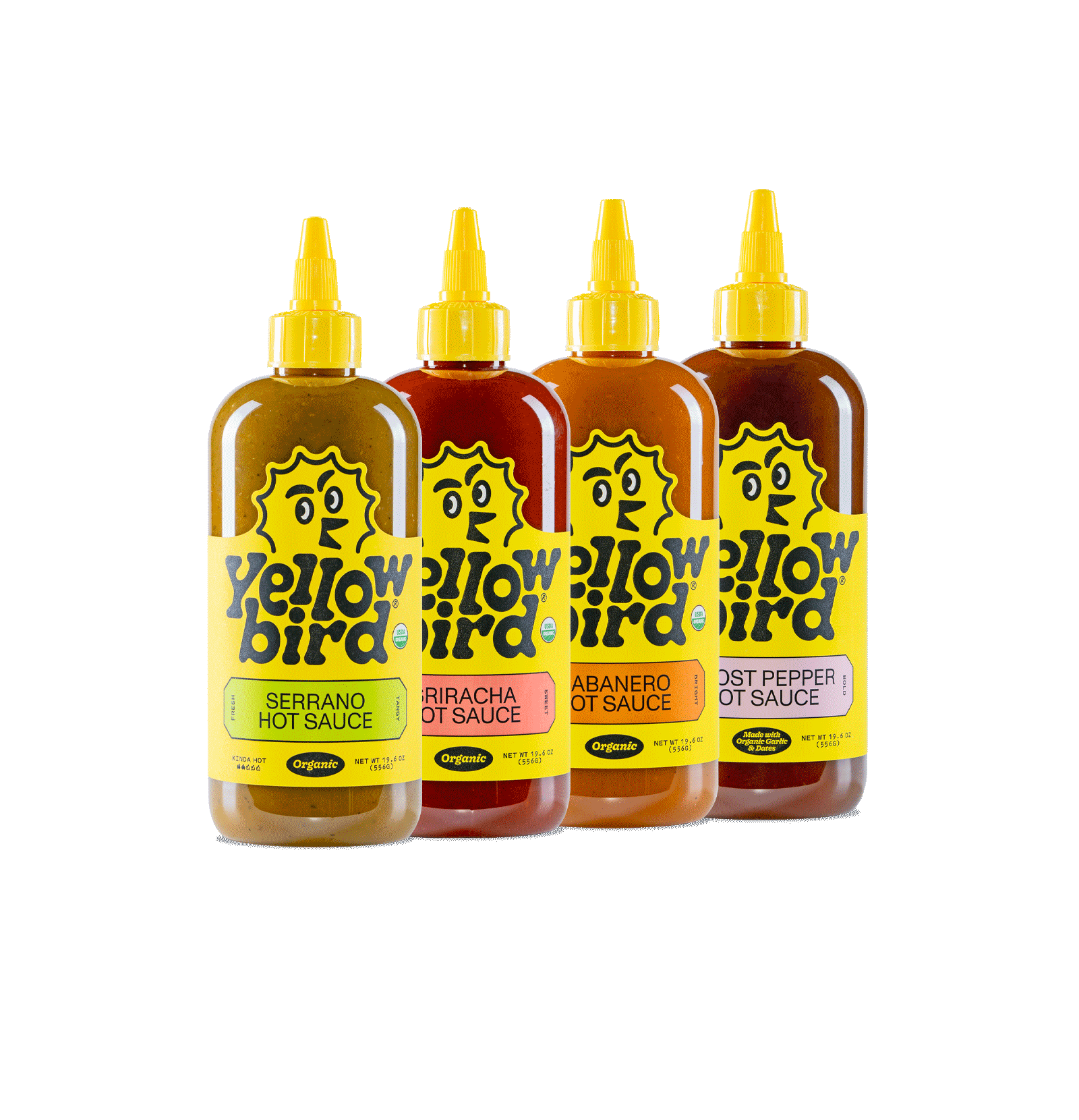Made with Organic Hot Sauce Variety Set X4