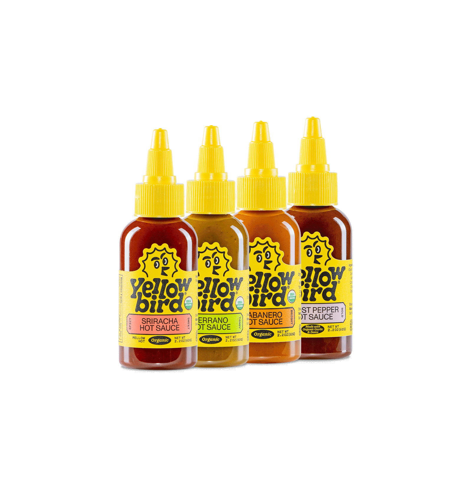 Made with Organic Hot Sauce Variety Set X4