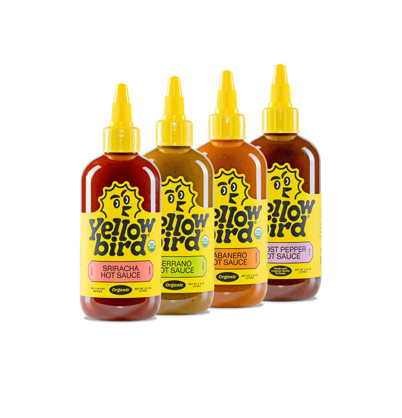 Made with Organic Hot Sauce Variety Set X4