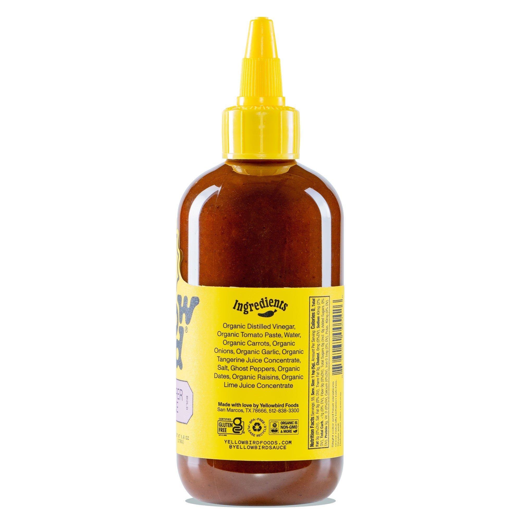 Made with Organic Ghost Pepper Hot Sauce U8